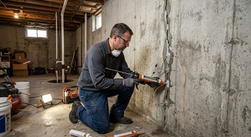 Basement Crack Repair in Sarasota, FL