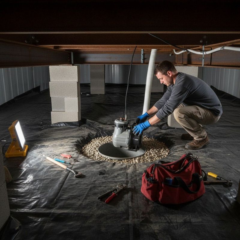 Basement Drainage Installation in Pompano Beach, FL