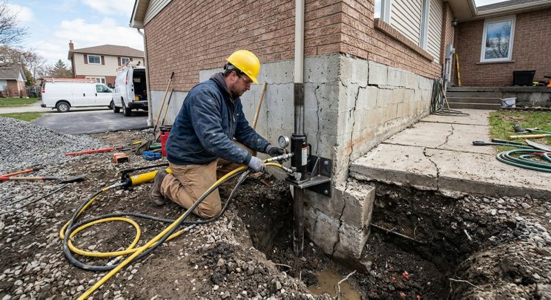 Foundation Settlement Repair in Columbus, OH