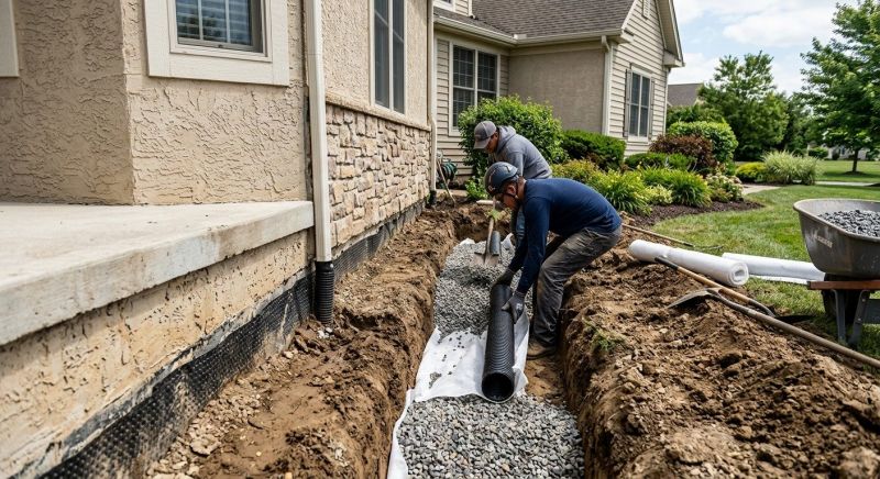 French Ditch Installation in Tuscaloosa, AL