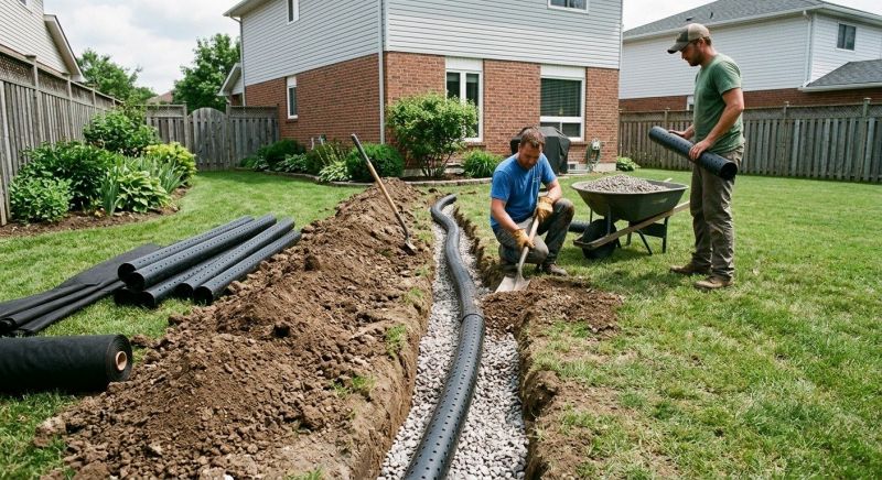 Garden Drainage Installation in Birmingham, AL