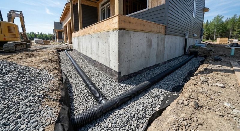 Perimeter Drain Construction in Tuscaloosa, AL