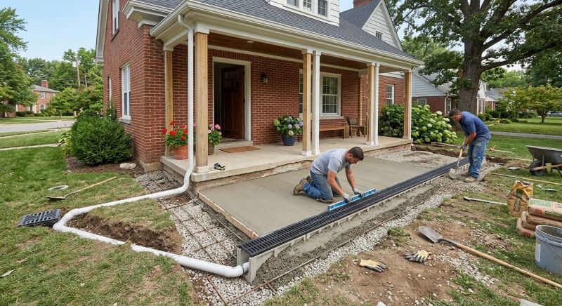 Porch Drainage Installation in Birmingham, AL