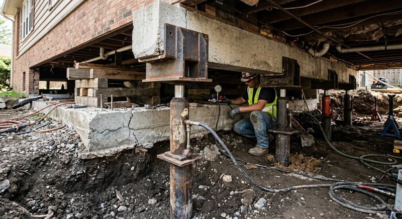 Sinking Foundation Lifting in Tampa, FL