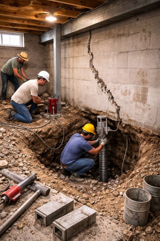 Slab Foundation Repair in Columbus, OH