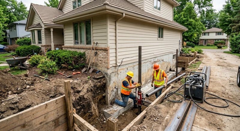 Slab Foundation Repair in Columbus, OH