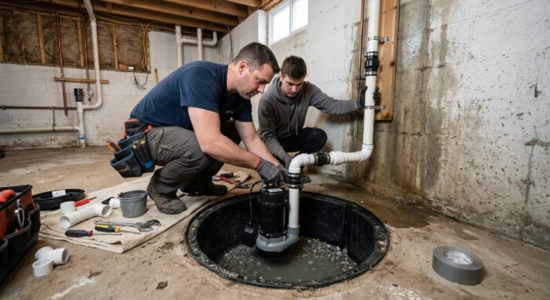 Sump Pump Installation in Des Moines, IA