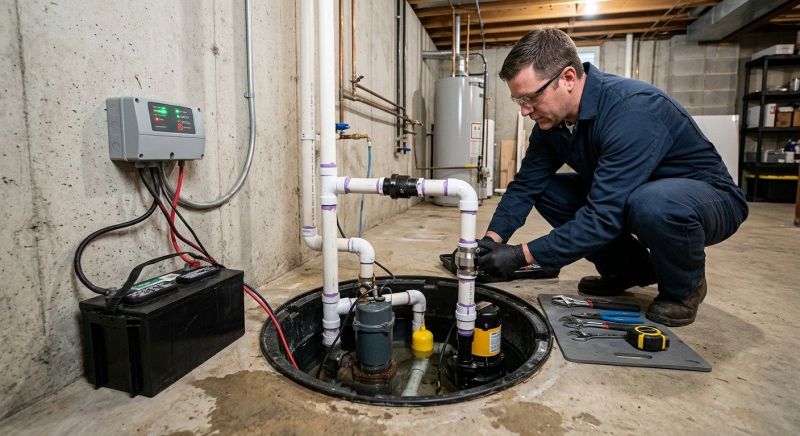 Sump Pump Plumbing in Providence, RI