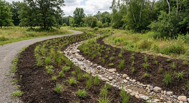 Swale Installation in Birmingham, AL