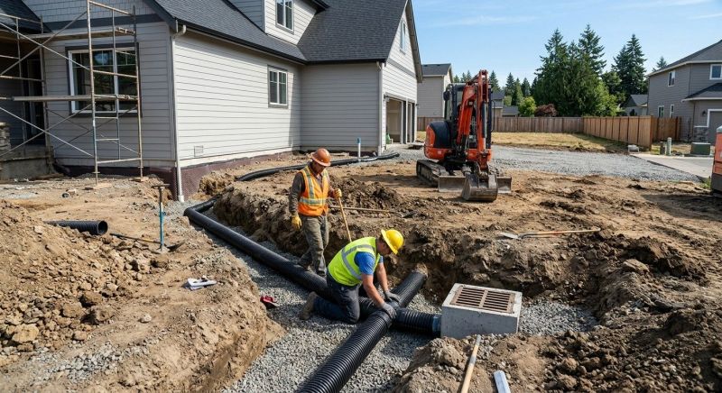 Underground Drain Installation in Birmingham, AL