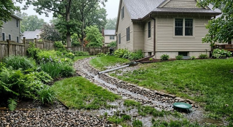 Wet Yard Drainage in Tuscaloosa, AL