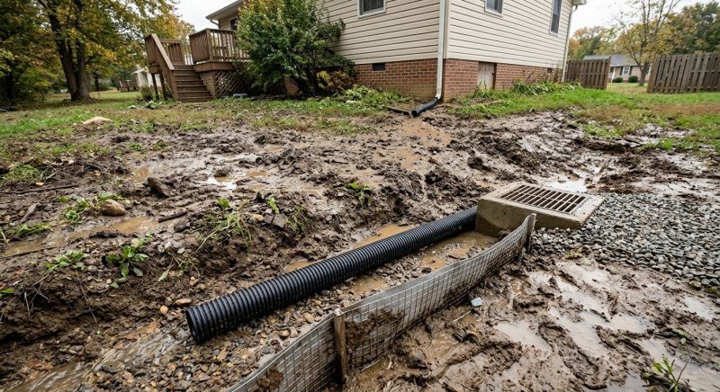 Yard Drainage Improvement in Tuscaloosa, AL